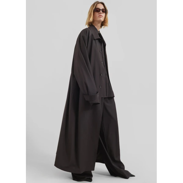 The Frankie Shop Shay Trench Coat – Brown, view 6