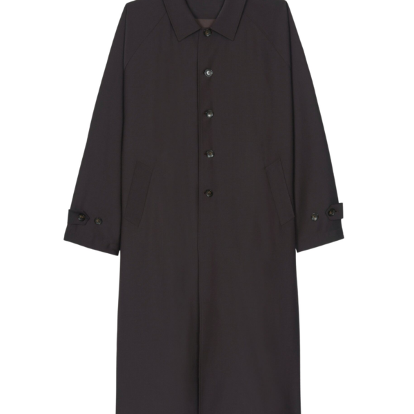 The Frankie Shop Shay Trench Coat - Brown - Oversized Minimalist Coats in Beige - Shop at Coveti