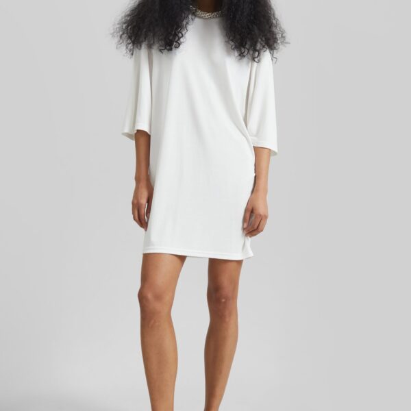 The Frankie Shop Sian Oversized T-Shirt Dress - White - Oversized Minimalist Dresses in White - Shop at Coveti
