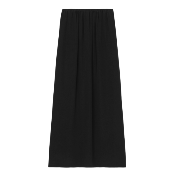 The Frankie Shop Sibena Silk Maxi Skirt - Black - Oversized Minimalist Skirts in Black - Shop at Coveti