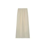 The Frankie Shop Sibena Silk Maxi Skirt - Cement - Oversized Minimalist Skirts in Grey - Shop at Coveti