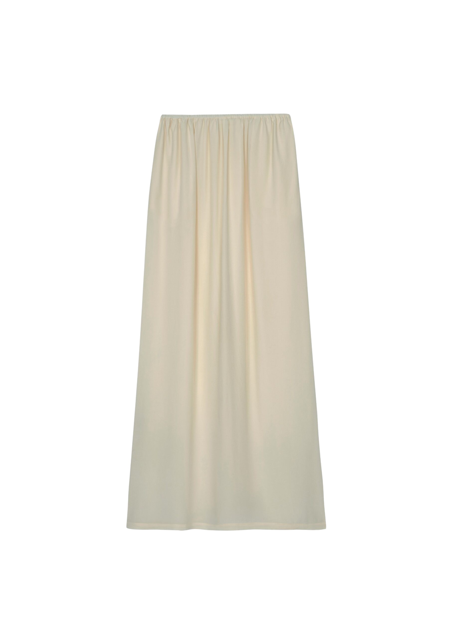 The Frankie Shop Sibena Silk Maxi Skirt - Cement - Oversized Minimalist Skirts in Grey - Shop at Coveti
