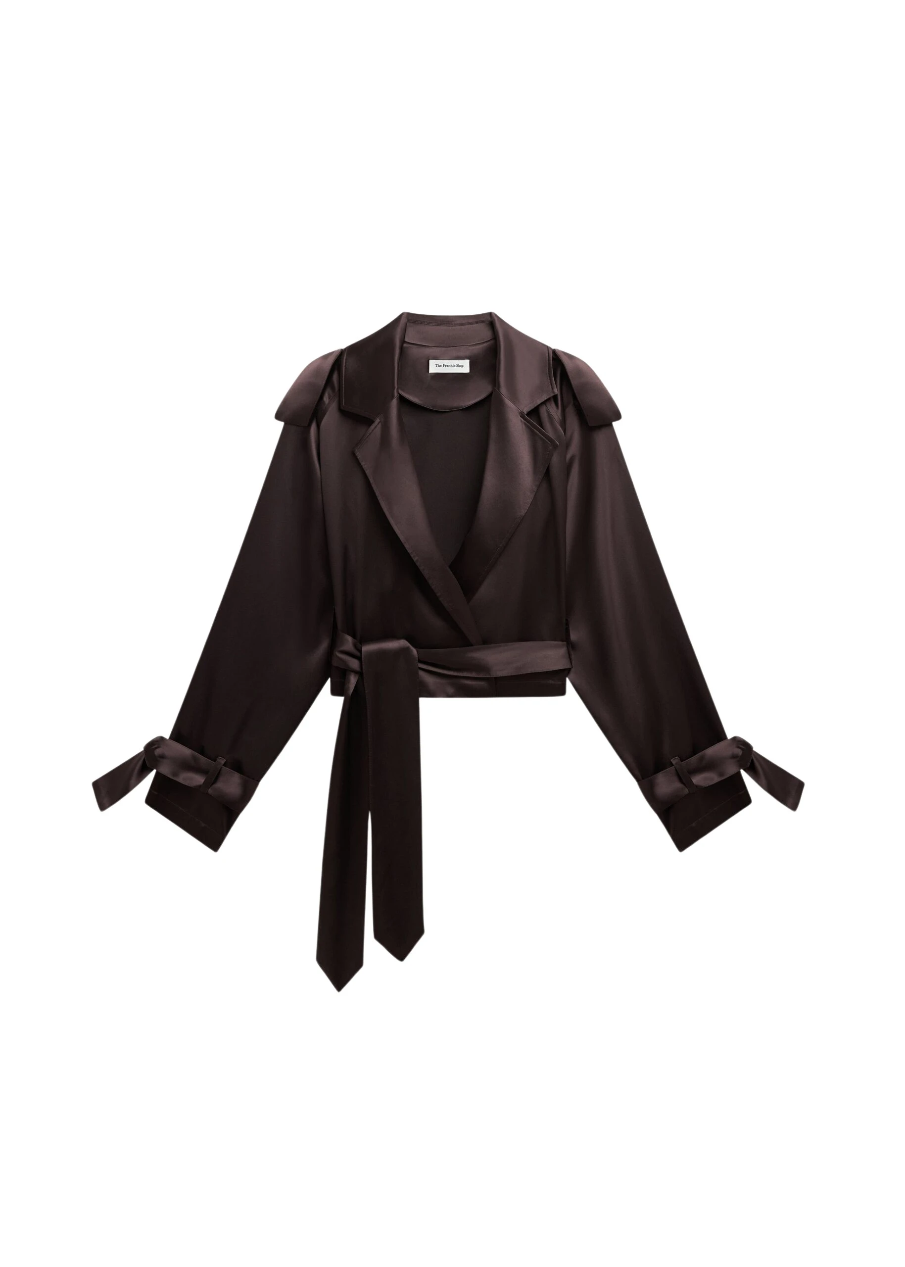 The-Frankie-Shop-Simona-Satin-Short-Trench-Dark-Brown-coveti-scaled88869_nobg The Frankie Shop Simona Satin Short Trench - Dark Brown - Oversized Minimalist Coats in Beige - Shop at Coveti