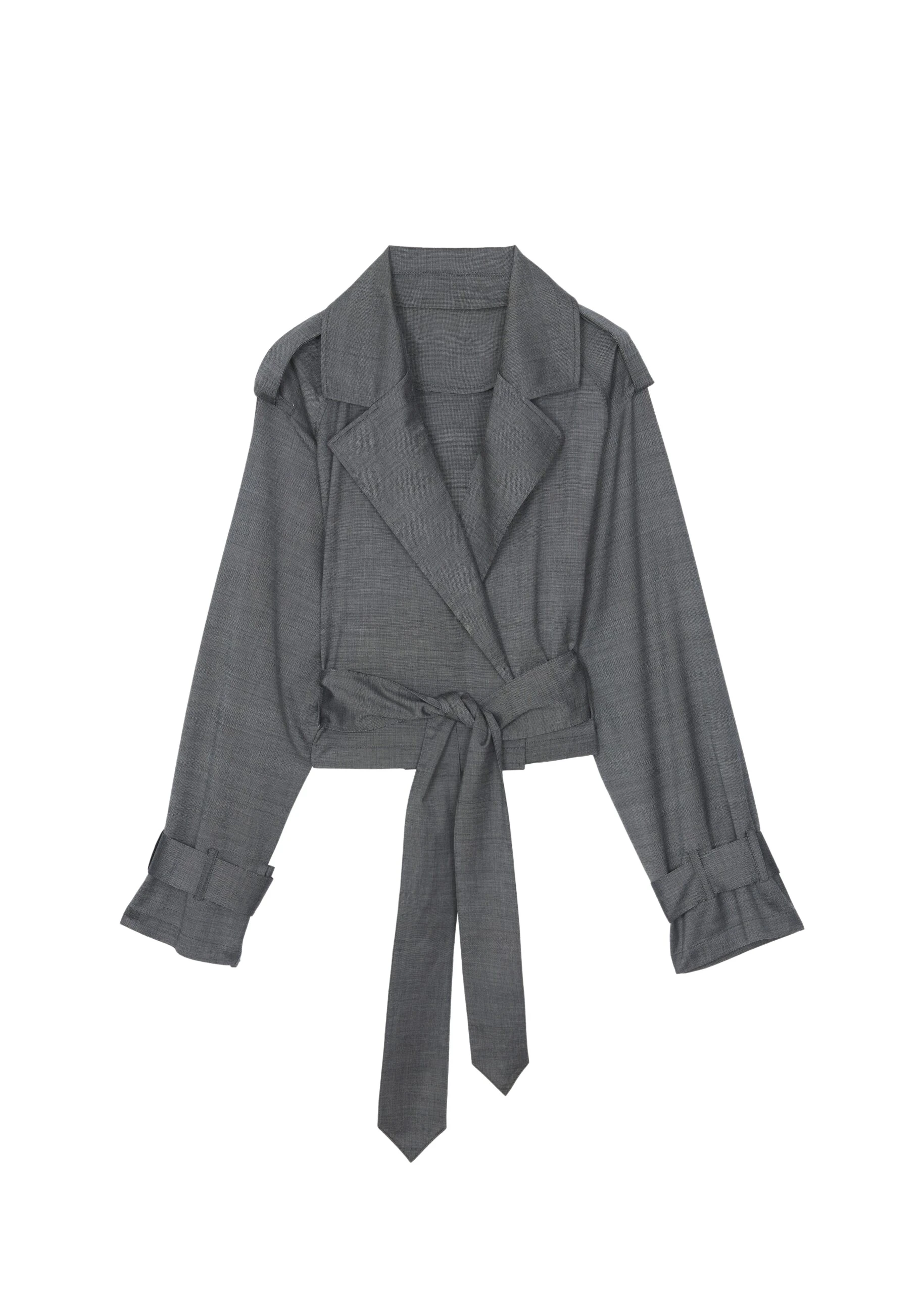 The-Frankie-Shop-Simona-Short-Trench-Grey-Melange-coveti-scaled27701_nobg The Frankie Shop Simona Short Trench - Grey Melange - Oversized Minimalist Coats in Grey - Shop at Coveti