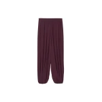 The Frankie Shop Solrae Fluid Balloon Pants - Burgundy - Oversized Minimalist Pants in Red - Shop at Coveti