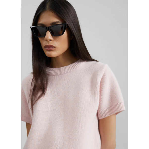 The Frankie Shop Sona Wool Knit Top – Pink, view 3