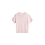 The Frankie Shop Sona Wool Knit Top - Pink - Oversized Minimalist Tops in Pink - Shop at Coveti