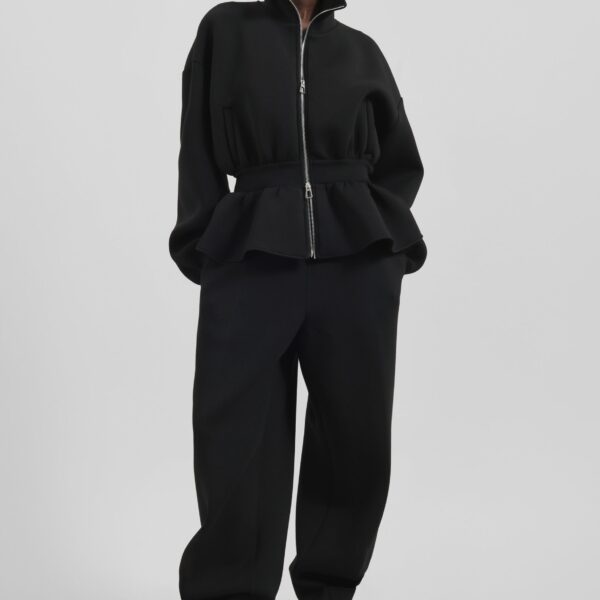 The Frankie Shop Sorelle Sweatpants - Black - Oversized Minimalist Pants in Black - Shop at Coveti