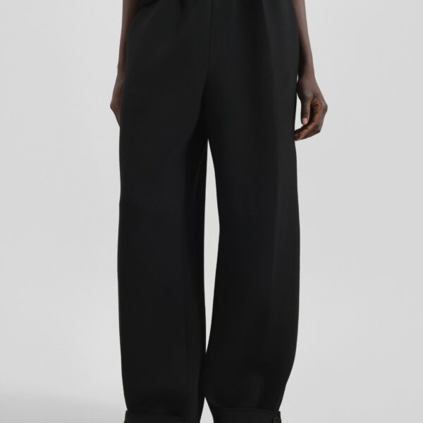 The Frankie Shop Sorelle Sweatpants - Black - Oversized Minimalist Pants in Black - Shop at Coveti
