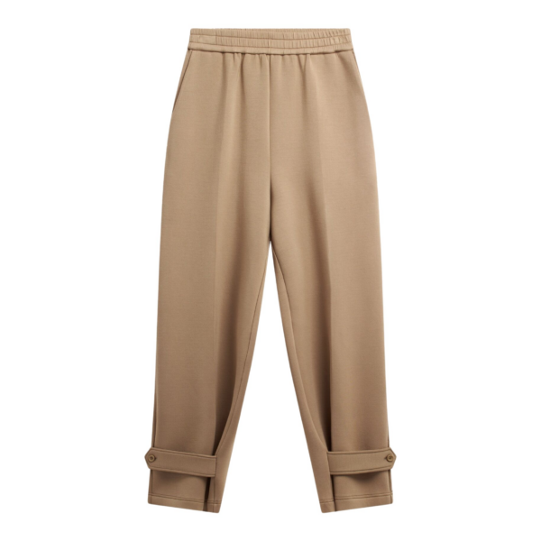 The Frankie Shop Sorelle Sweatpants - Camel - Oversized Minimalist Pants in Beige - Shop at Coveti