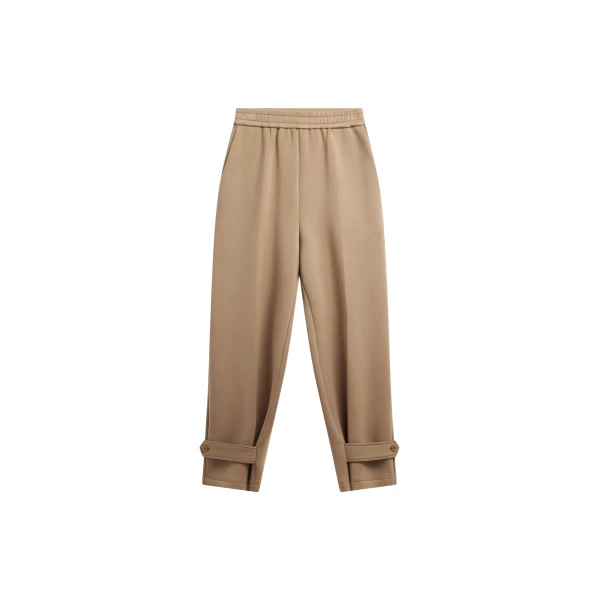 The Frankie Shop Sorelle Sweatpants - Camel - Oversized Minimalist Pants in Beige - Shop at Coveti
