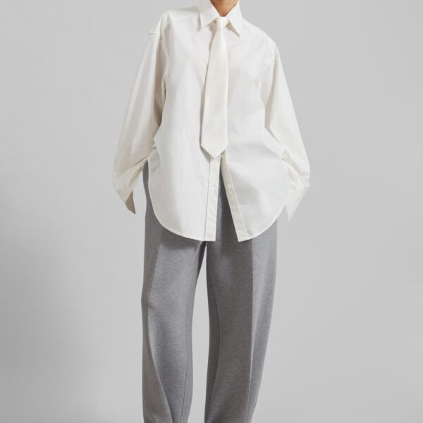 The Frankie Shop Sorelle Sweatpants - Grey - Oversized Minimalist Pants in Grey - Shop at Coveti