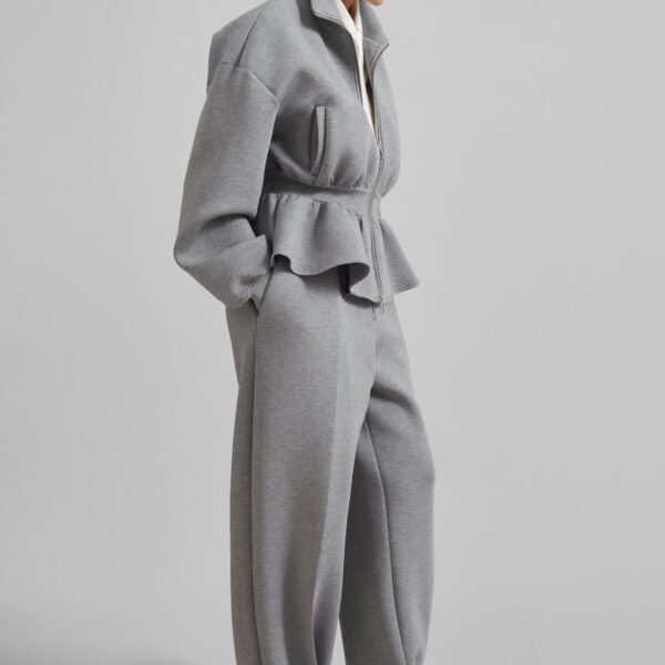 The Frankie Shop Sorelle Sweatpants - Grey - Oversized Minimalist Pants in Grey - Shop at Coveti