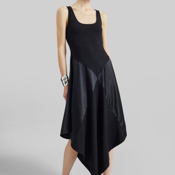 The Frankie Shop Square Dress - Black - Oversized Minimalist Dresses in Black - Shop at Coveti