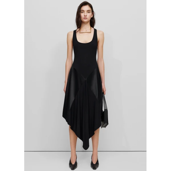 The Frankie Shop Square Dress – Black, view 4