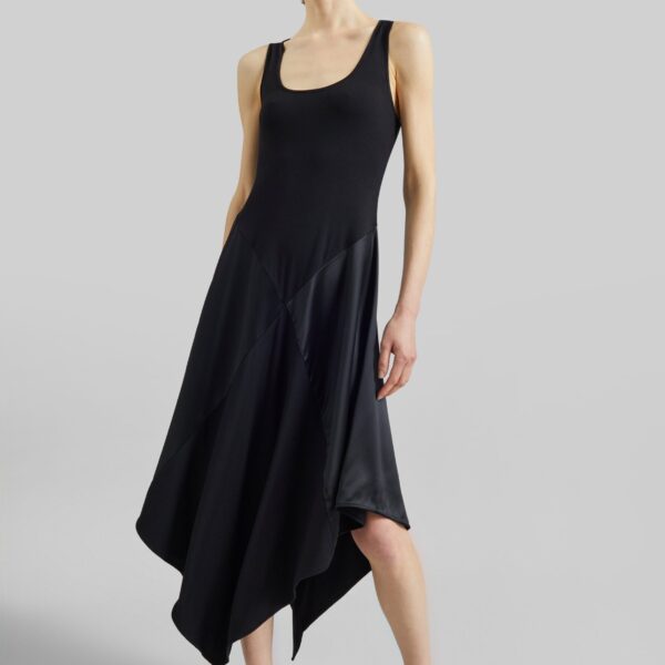 The Frankie Shop Square Dress - Black - Oversized Minimalist Dresses in Black - Shop at Coveti
