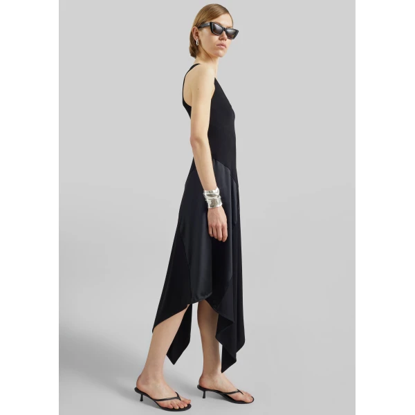 The Frankie Shop Square Dress – Black, view 6