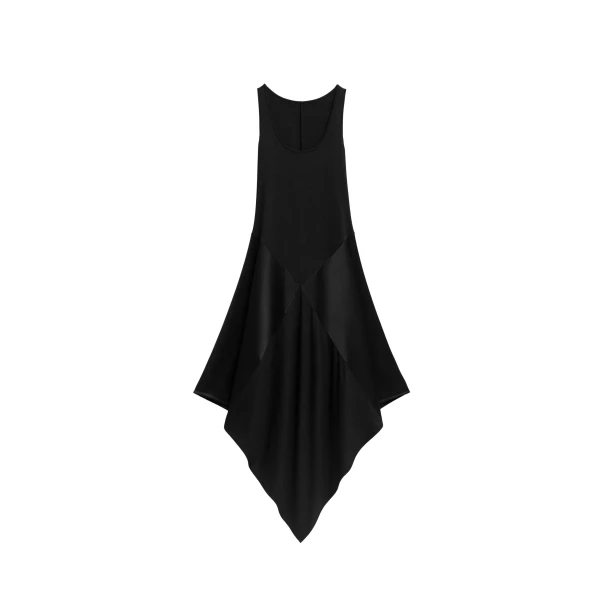 The Frankie Shop Square Dress - Black - Oversized Minimalist Dresses in Black - Shop at Coveti