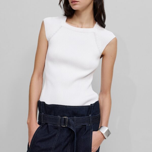 The Frankie Shop Square Jeans - Navy - Oversized Minimalist Pants in Blue - Shop at Coveti