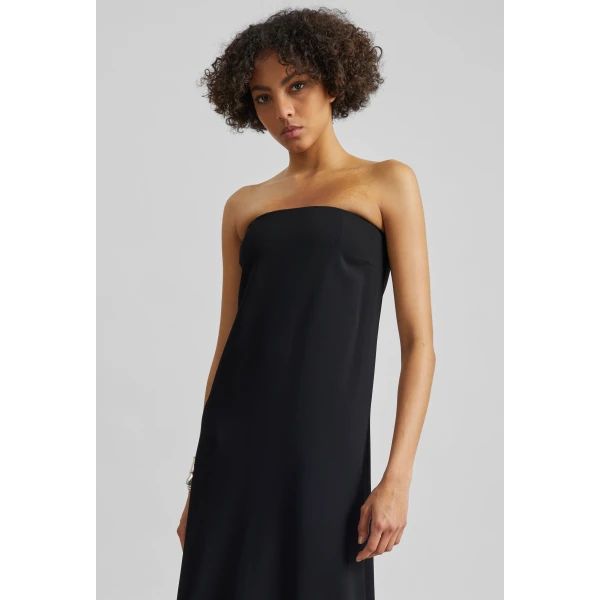The Frankie Shop Strapless Dress – Black, view 3
