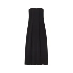 The Frankie Shop Strapless Dress - Black - Oversized Minimalist Dresses in Black - Shop at Coveti