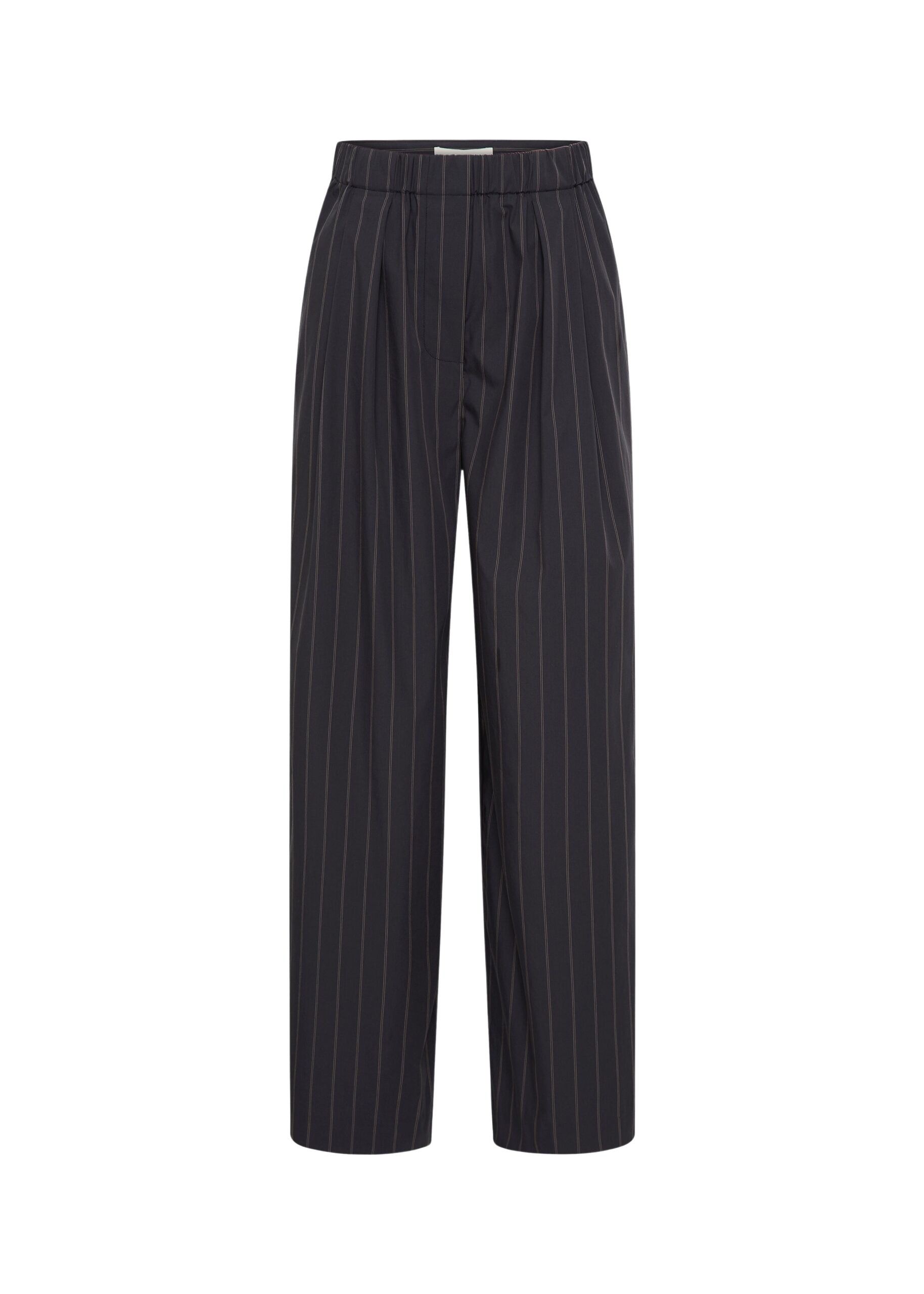 Stripe Relaxed Pleat Pants – Ink Stripe