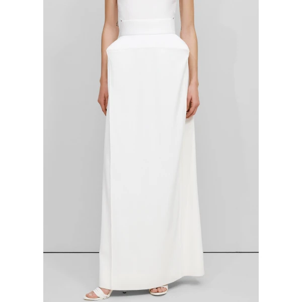 The Frankie Shop Structured Skirt – Ivory, view 3