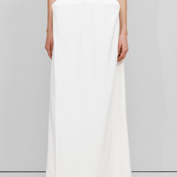 The Frankie Shop Structured Skirt - Ivory - Oversized Minimalist Skirts in Ivory - Shop at Coveti