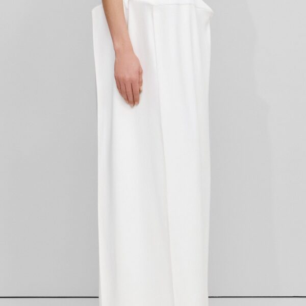 The Frankie Shop Structured Skirt - Ivory - Oversized Minimalist Skirts in Ivory - Shop at Coveti