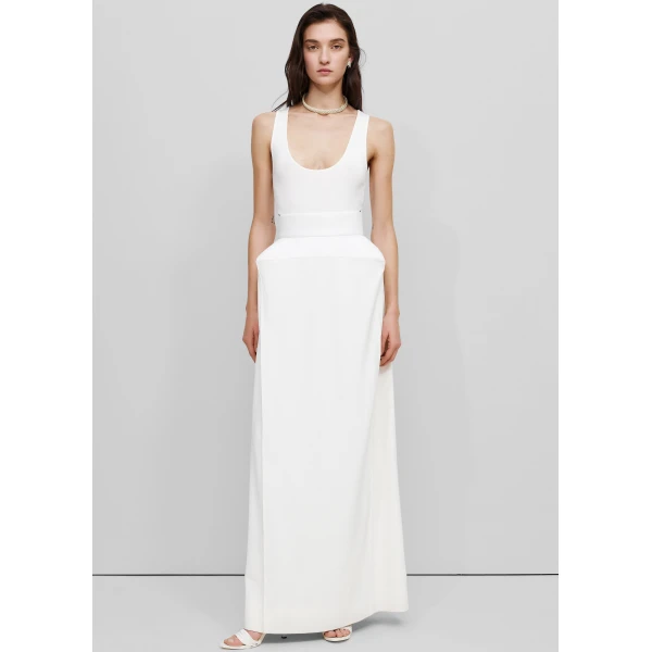 The Frankie Shop Structured Skirt – Ivory, view 5