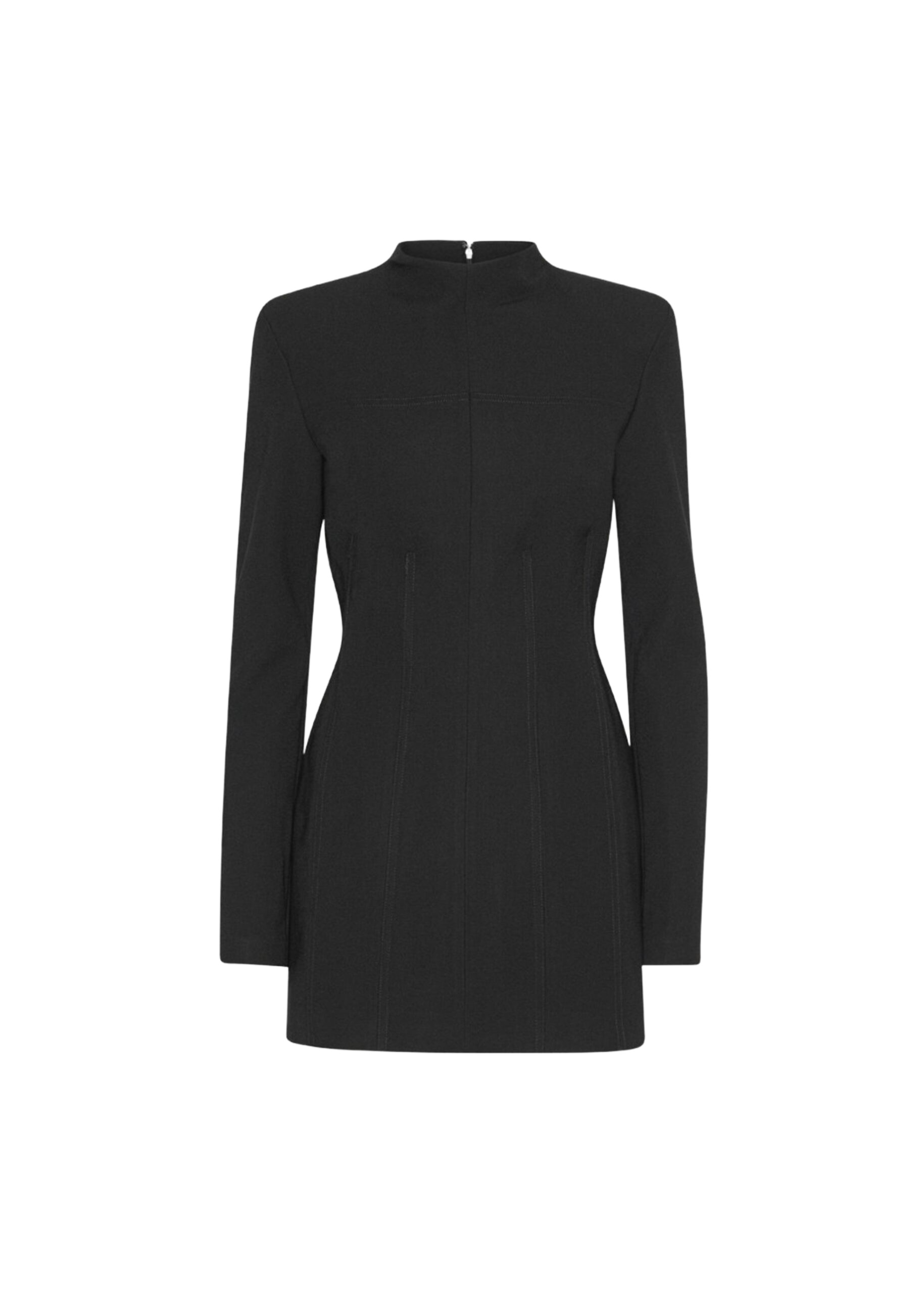 The Frankie Shop Suiting LS Mini Dress – Black