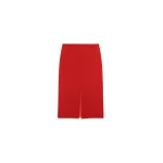 The Frankie Shop Suva Sheer Skirt - Red - Oversized Minimalist Skirts in Red - Shop at Coveti