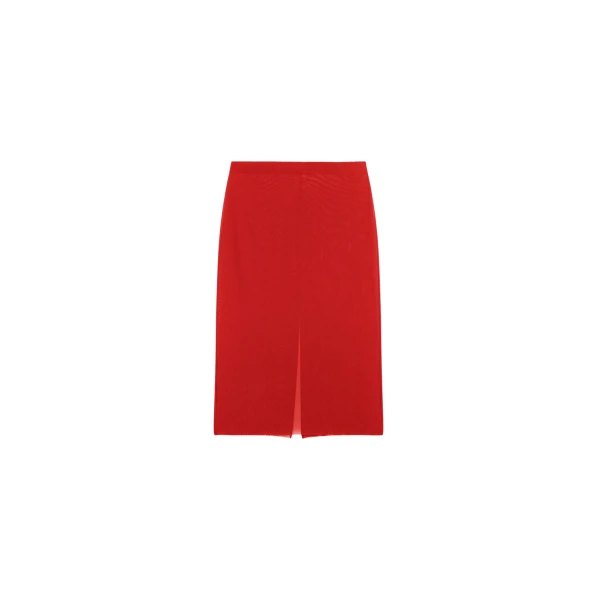 The Frankie Shop Suva Sheer Skirt - Red - Oversized Minimalist Skirts in Red - Shop at Coveti