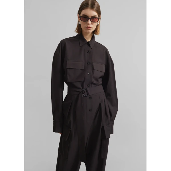 The Frankie Shop Suzie Jumpsuit – Brown, view 6