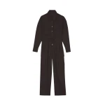 The Frankie Shop Suzie Jumpsuit - Brown - Oversized Minimalist Jumpsuit in Beige - Shop at Coveti