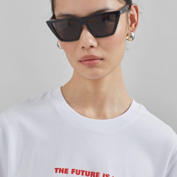 The Frankie Shop TFS x Housing Works T-Shirt - White - Oversized Minimalist Tops in White - Shop at Coveti