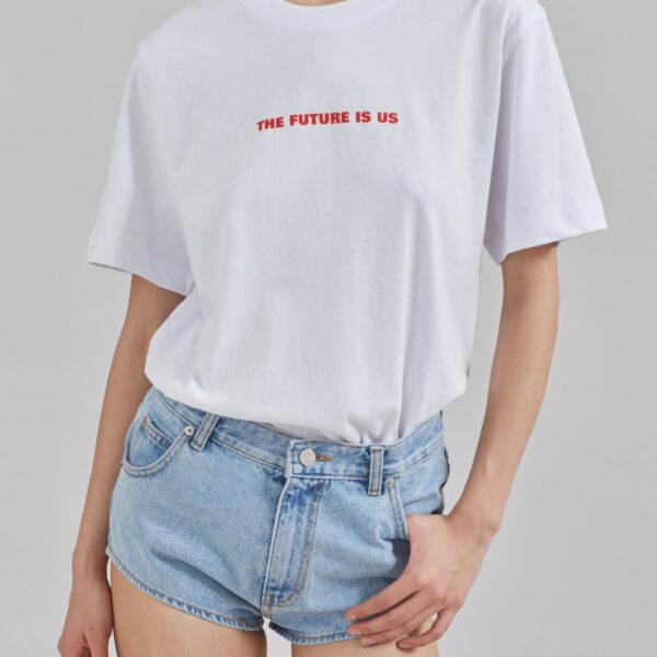 The Frankie Shop TFS x Housing Works T-Shirt - White - Oversized Minimalist Tops in White - Shop at Coveti