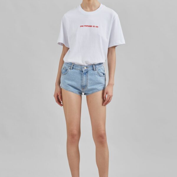 The Frankie Shop TFS x Housing Works T-Shirt - White - Oversized Minimalist Tops in White - Shop at Coveti