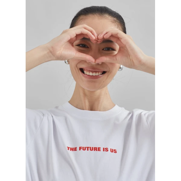 The Frankie Shop TFS x Housing Works T-Shirt – White Top, view 6