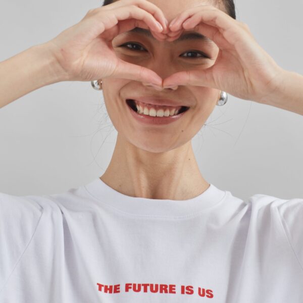 The Frankie Shop TFS x Housing Works T-Shirt - White - Oversized Minimalist Tops in White - Shop at Coveti