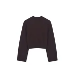 The Frankie Shop Talia Sweatshirt - Dark Plum - Oversized Minimalist Tops in Purple - Shop at Coveti