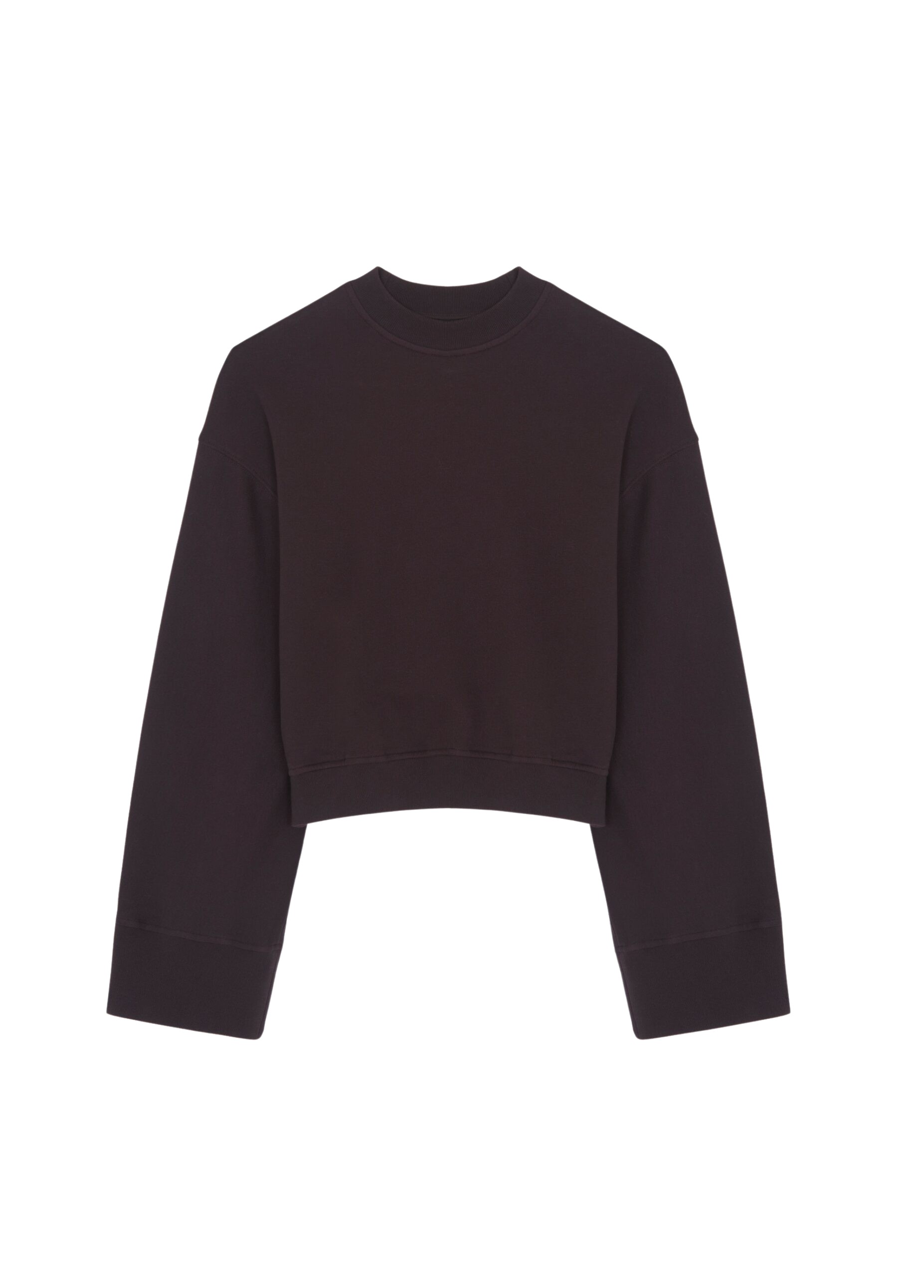 The Frankie Shop Talia Sweatshirt – Dark Plum Top