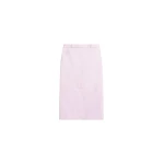The Frankie Shop Taney Leather Pencil Skirt - Faded Pink - Oversized Minimalist Skirts in Pink - Shop at Coveti
