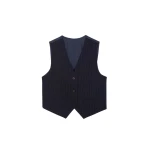 The-Frankie-Shop-Tansy-Tailored-Vest-Navy-Pinstripe-coveti94923_nobg The Frankie Shop Tansy Tailored Vest - Navy Pinstripe - Oversized Minimalist Jackets in Multicolour - Shop at Coveti