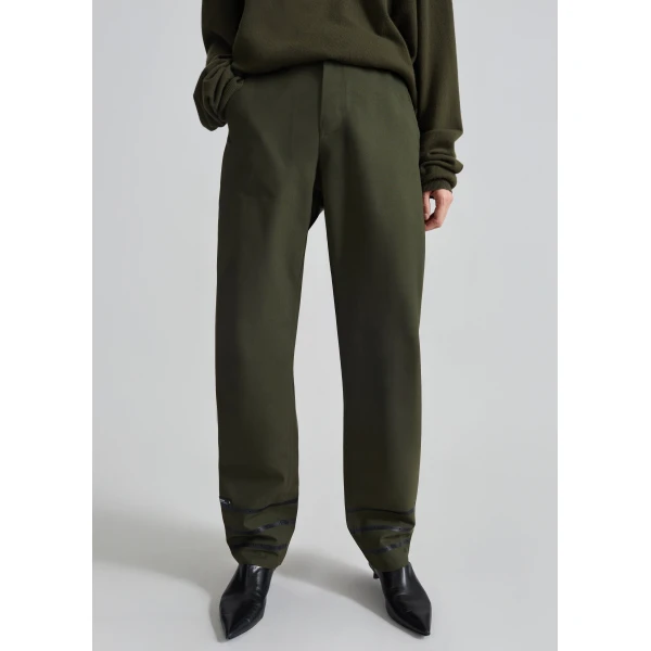 The Frankie Shop Technical Tailored Pants – Green, view 5