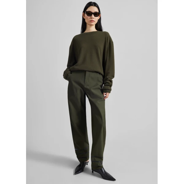 The Frankie Shop Technical Tailored Pants – Green, view 6