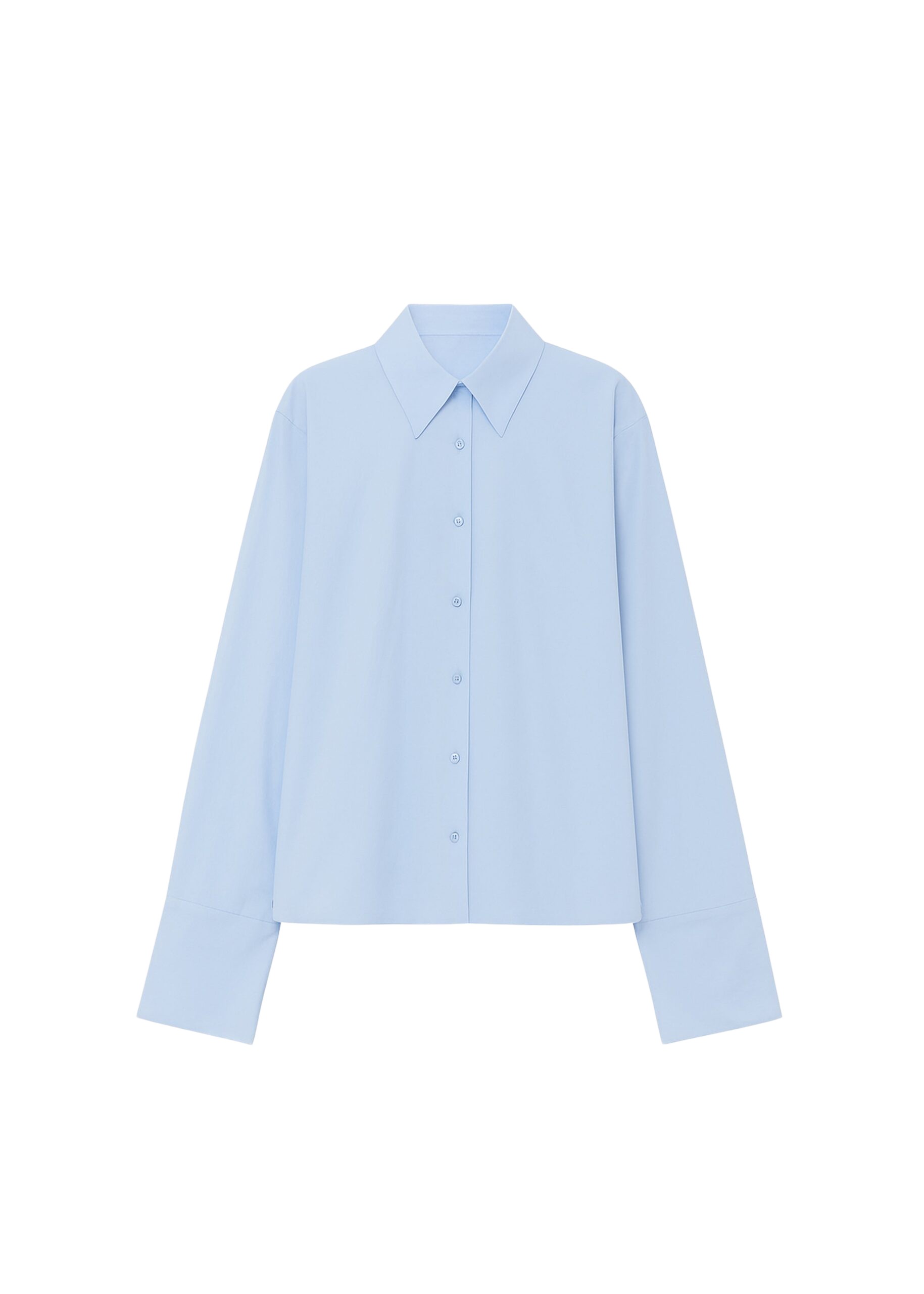 The Frankie Shop Tila Wide Sleeve Shirt – Light Blue