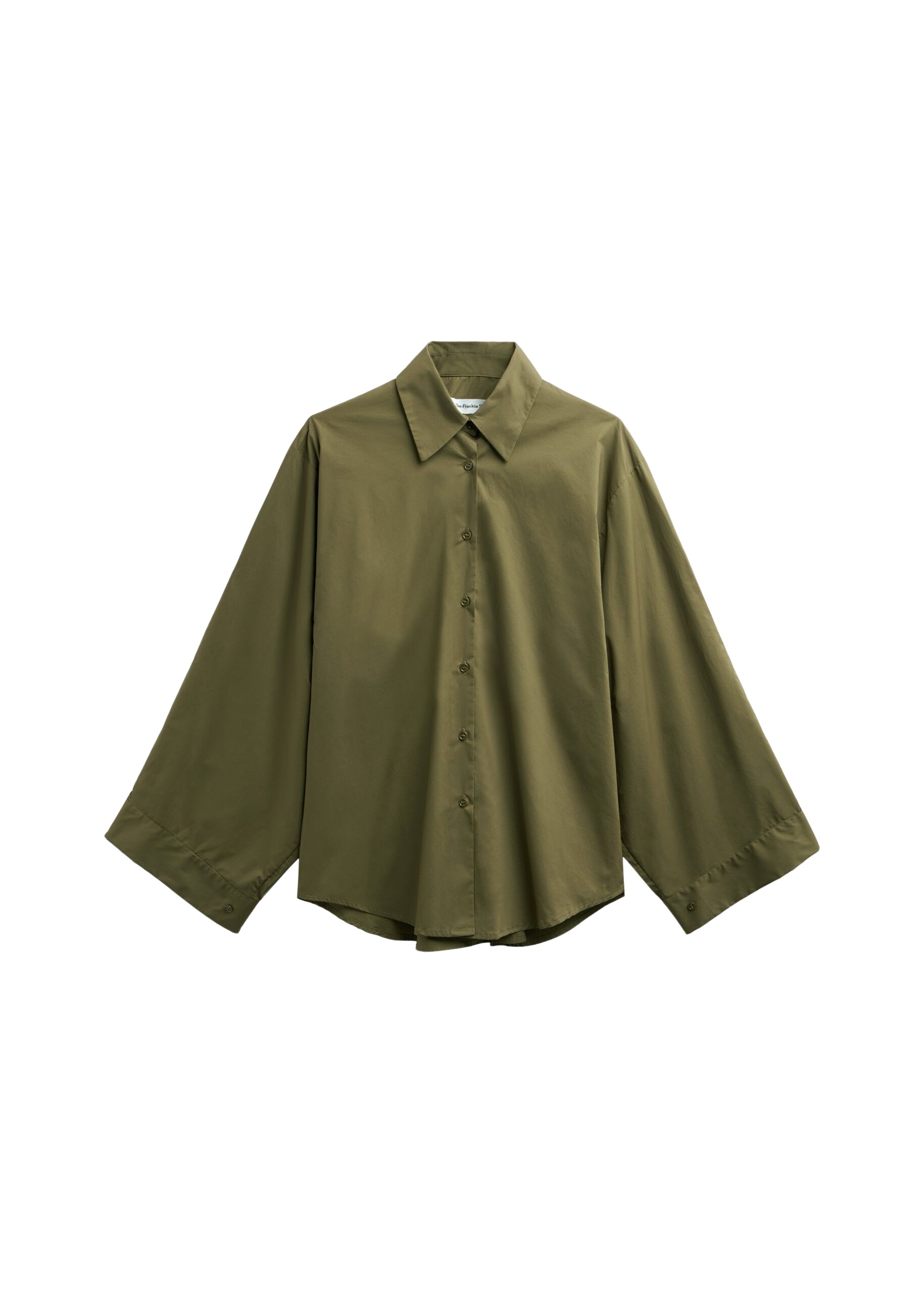 The Frankie Shop Tila Wide Sleeve Shirt – Olive