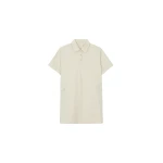The Frankie Shop Tilba Polo Mini Dress - Beige - Oversized Minimalist Dresses in Beige - Shop at Coveti