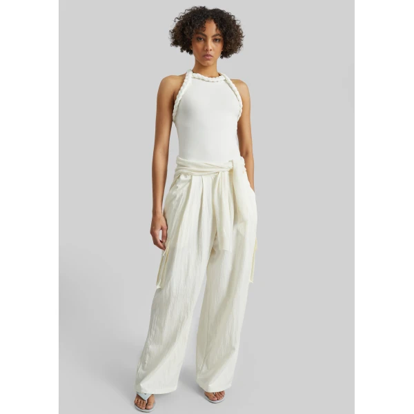 The Frankie Shop Tisto Bodysuit – White, view 4